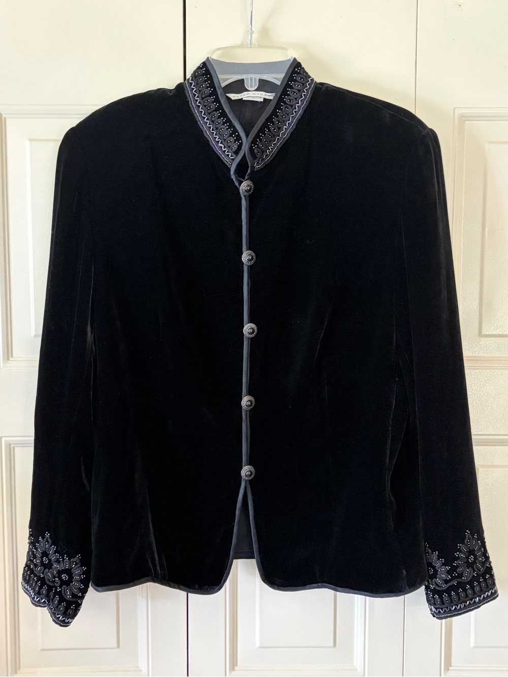Vintage Y2K Peter Nygård Whimsigoth Dark Fairy Velvet Jacket Silk Blend ALT Sz14